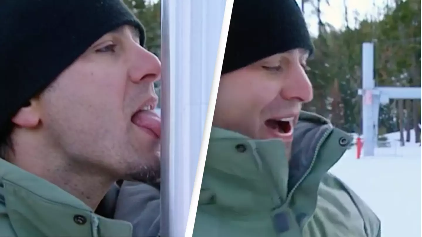 Mythbusters finds out if your tongue will stick to a freezing pole like in A Christmas Story