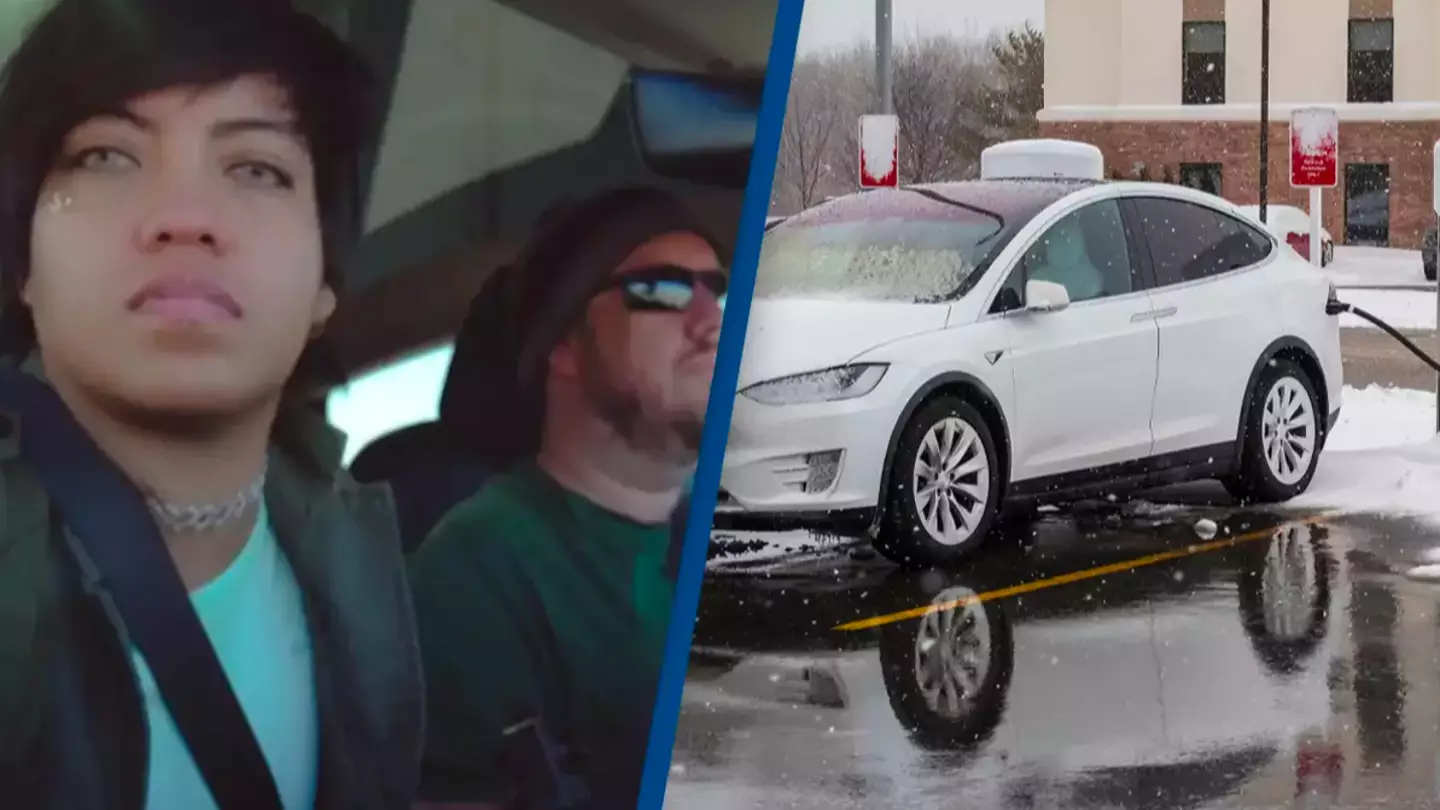 Siblings had to stop six times in one day to charge their rented Tesla after driving in cold weather