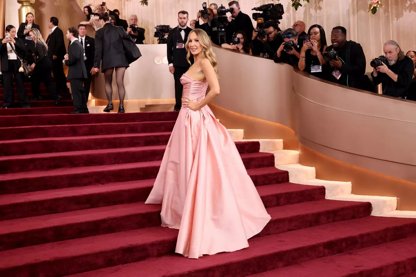 Glaser is set to host the Golden Globes for the second year in a row (Frazer Harrison/WireImage)