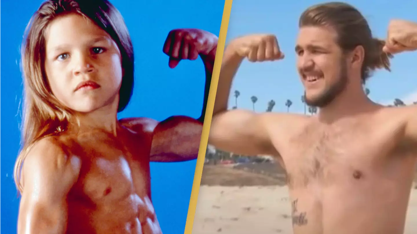 Former 'Little Hercules' child bodybuilder says stranger once tried to 'pull off' his abs