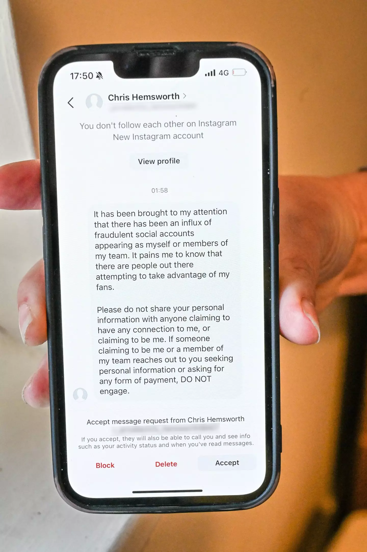 Scammers would even pose as celebrities 'warning' about scammers in a bid to reassure their target (SWNS)