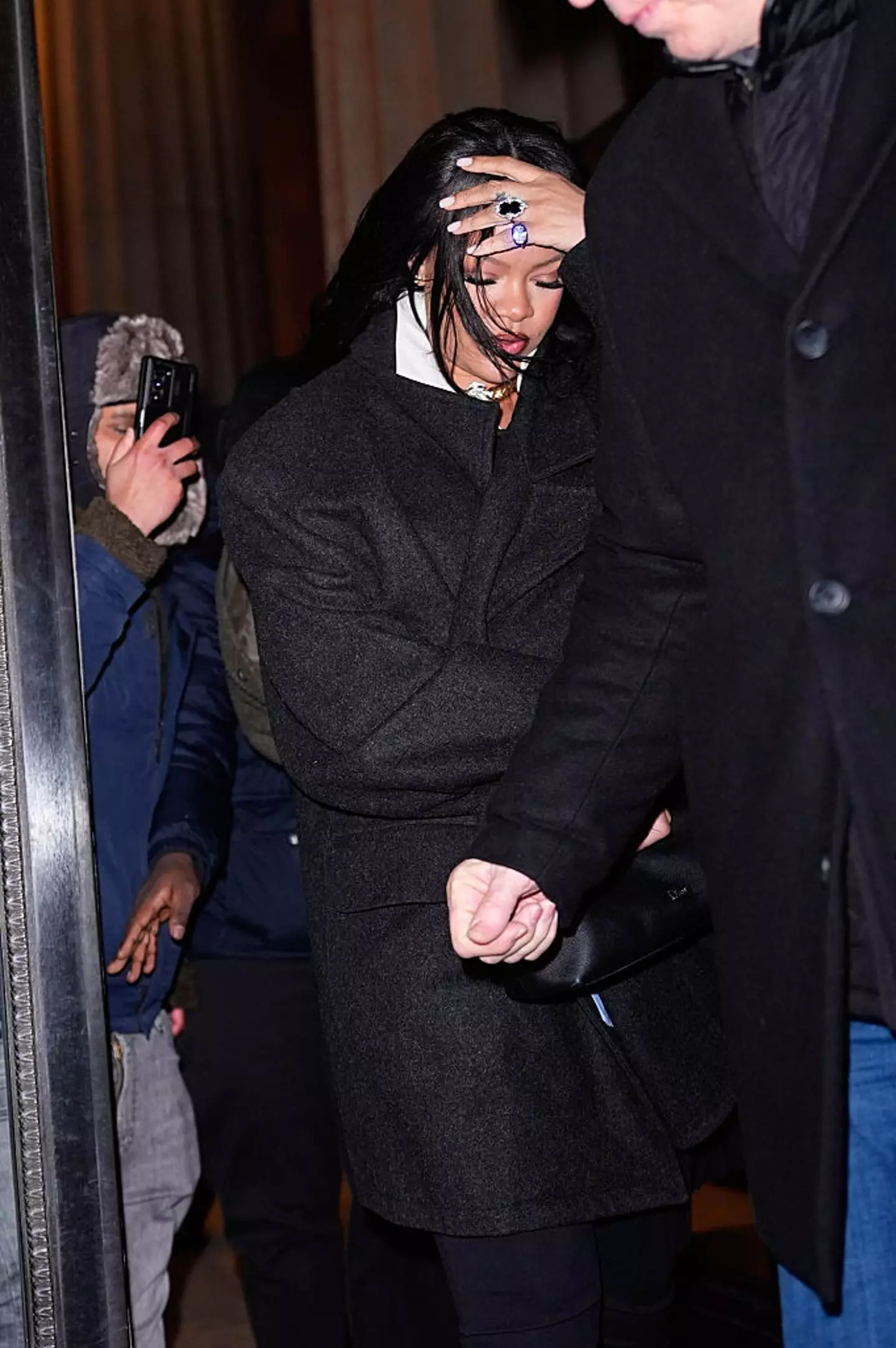 Rihanna was in New York for A$AP Rocky's SNL debut and album party (Photo by XNY/Star Max/GC Images)