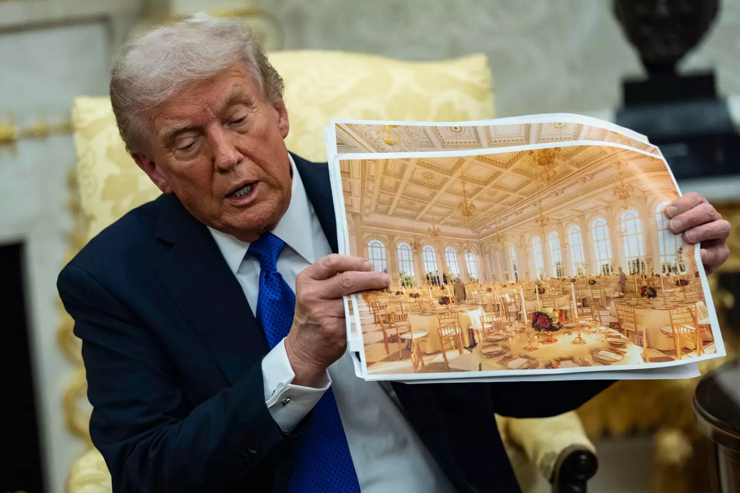 President Donald Trump has made his plans clear to make the ballroom happen (Salwan Georges/The Washington Post via Getty Images)