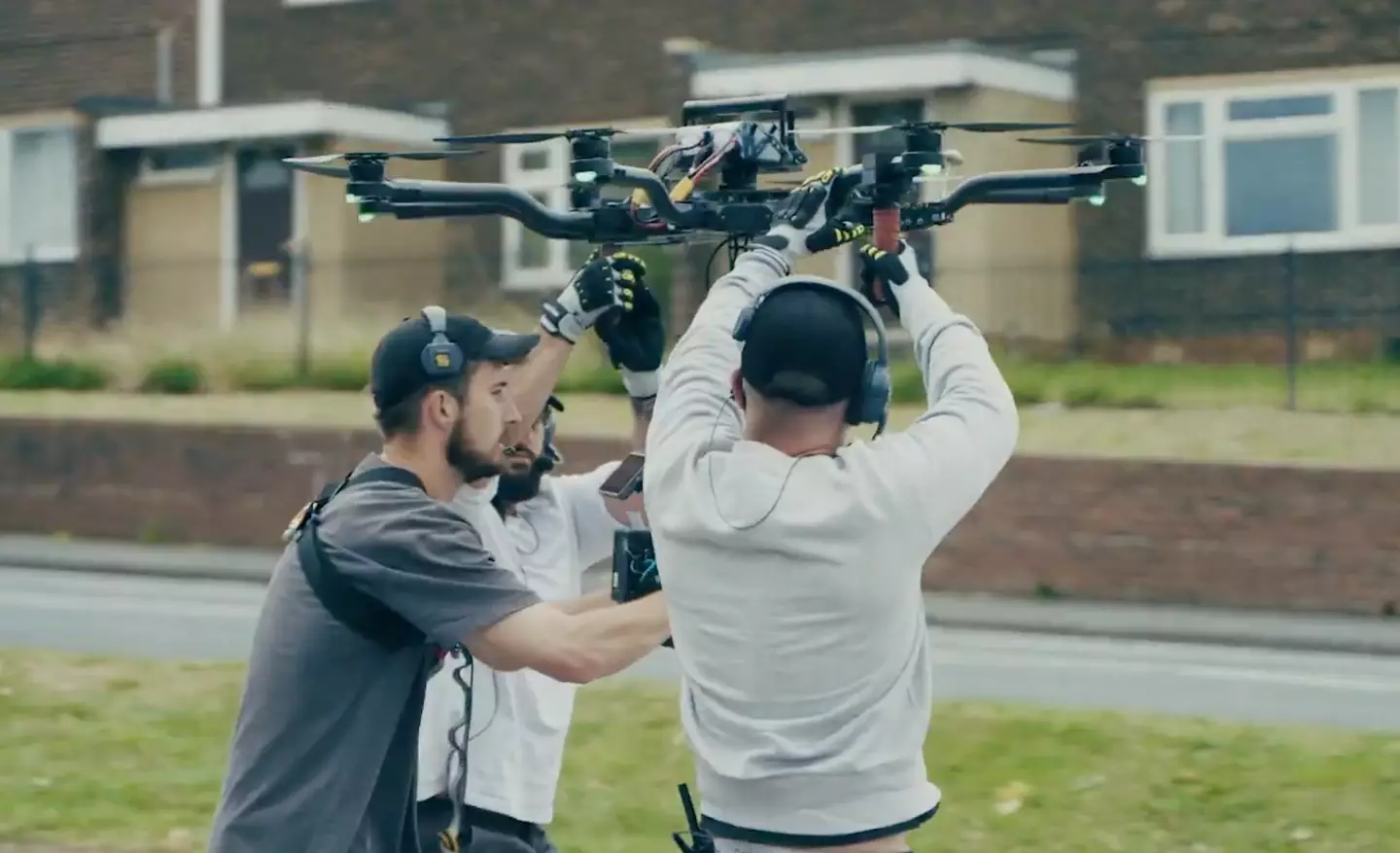 The Adolescence team used a drone to film the shot (Netflix)