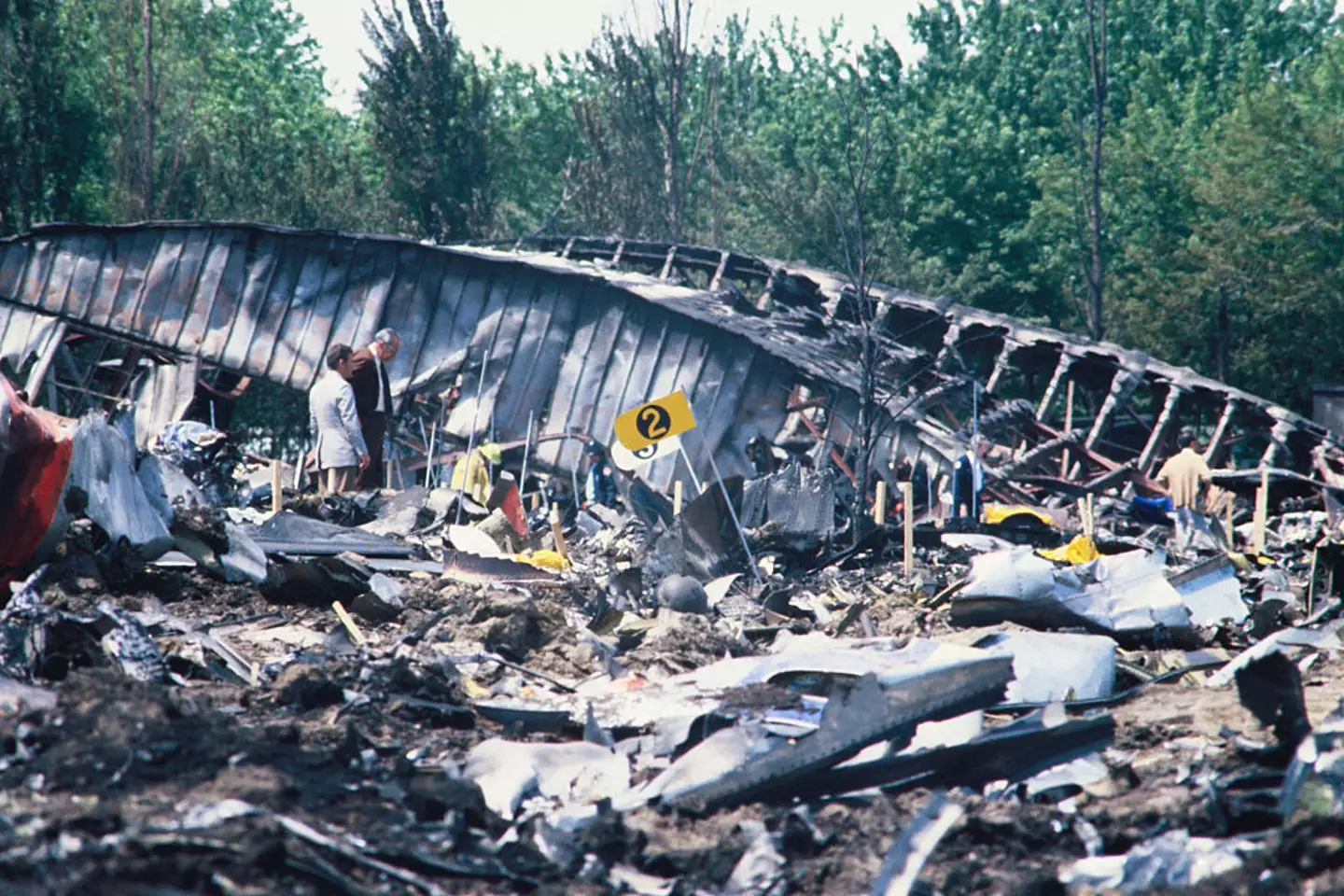 The 1979 crash killed 273 people near the Chicago O'Hare airport (Bettmann/Getty Images)