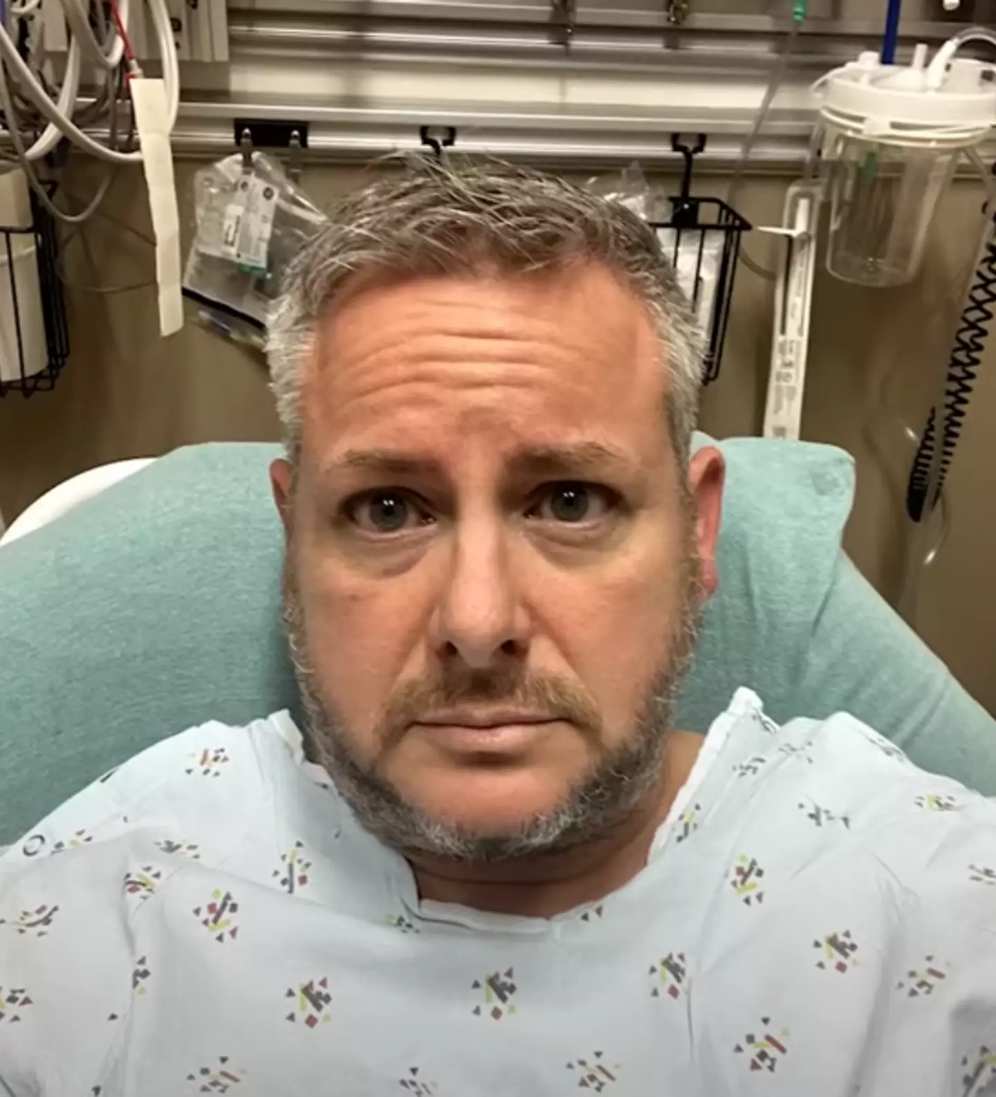 Michael was told he needed immediate surgery when a cancerous mass was discovered (YouTube/The Patient Story)