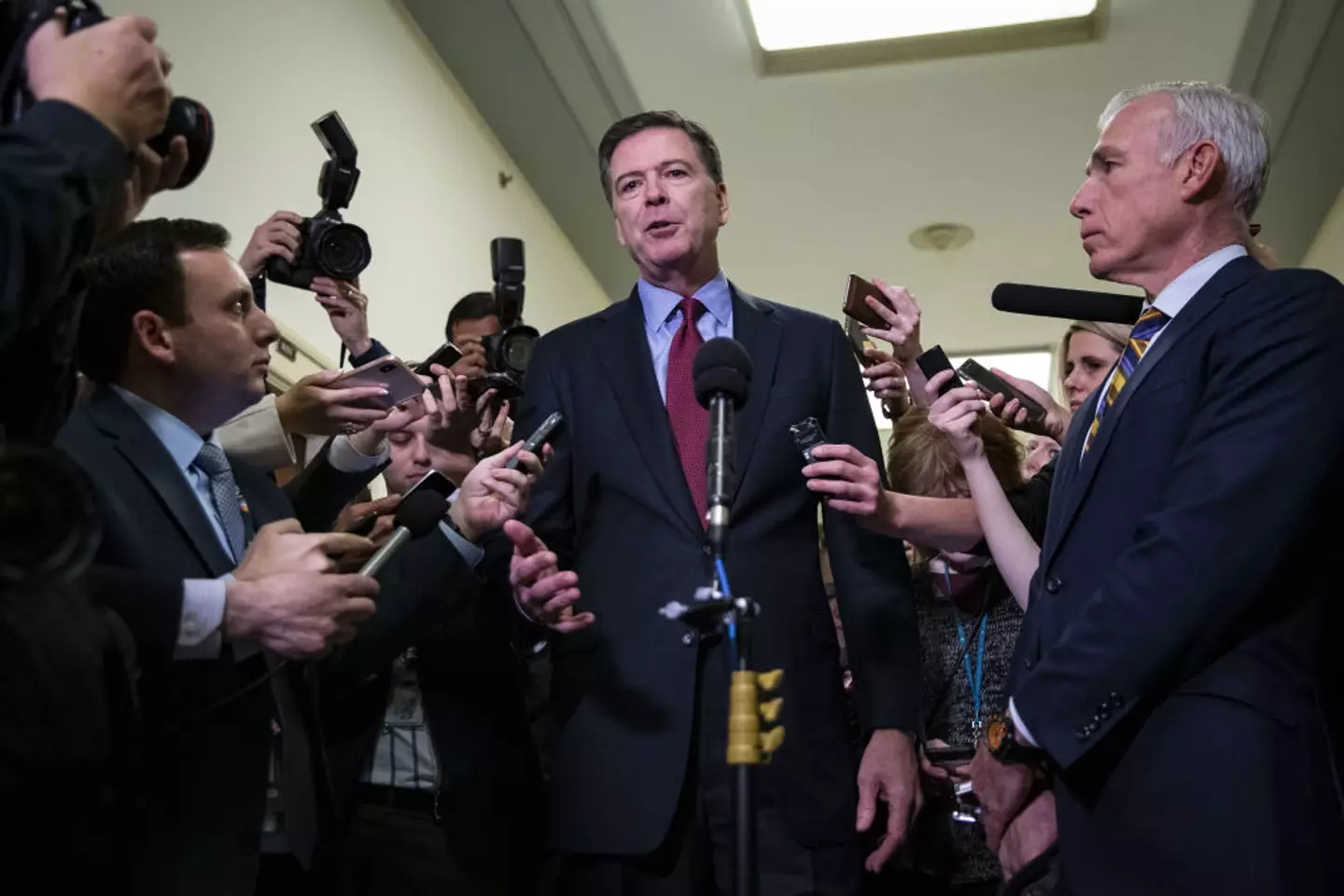 The former FBI director had investigated Trump in the past (Al Drago/Bloomberg via Getty Images)