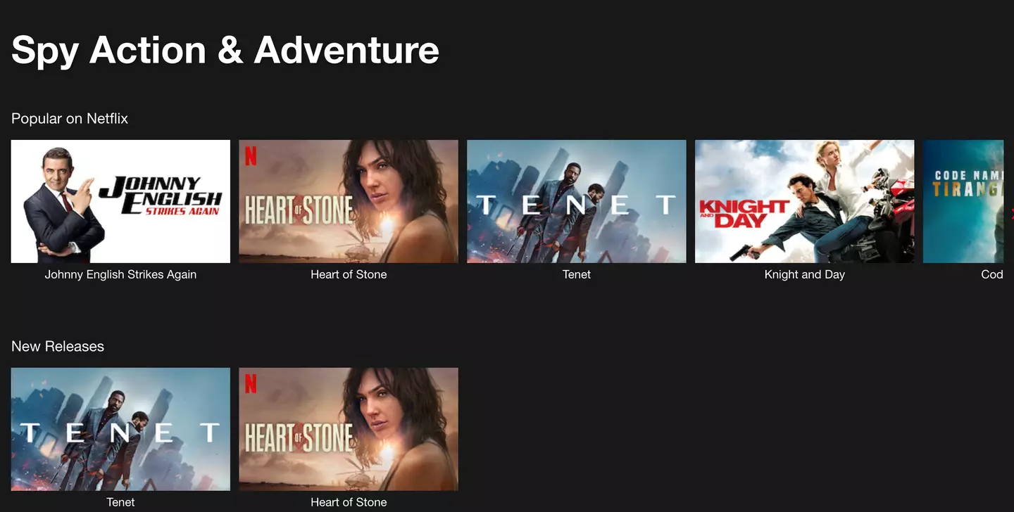 Netflix users can bypass the endless search with the use of specific codes for genres.
