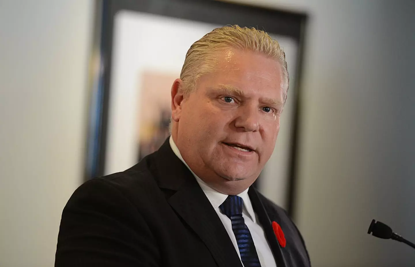 Premier of Ontario Doug Ford has promised to hike electricity costs to US states (Vince Talotta/Toronto Star via Getty Images)