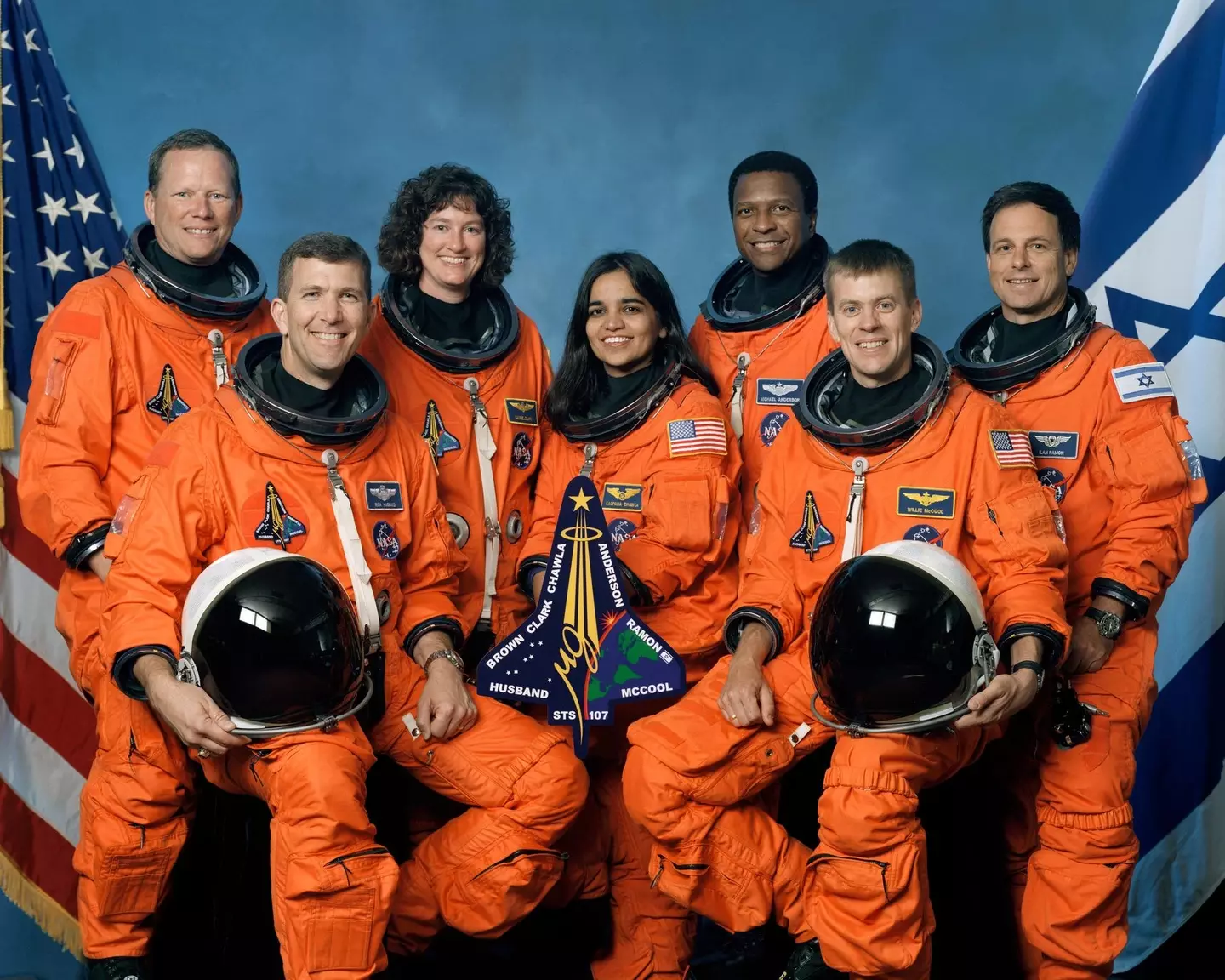 NASA STS-107 crew members.