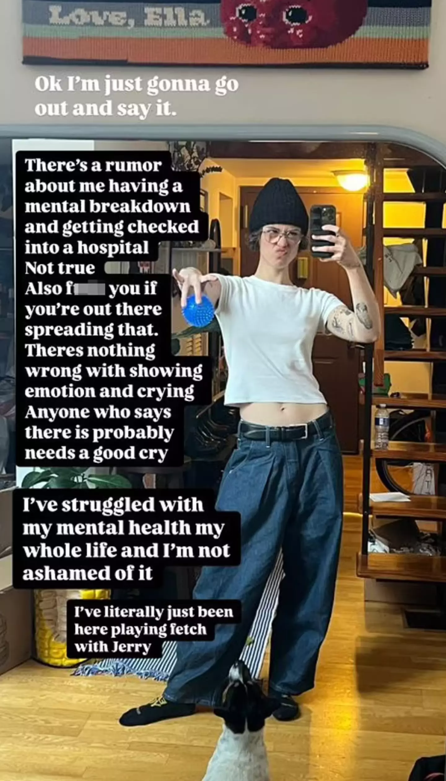 Ella Emhoff set the record straight about her mental health (Instagram/@ellaemhoff)