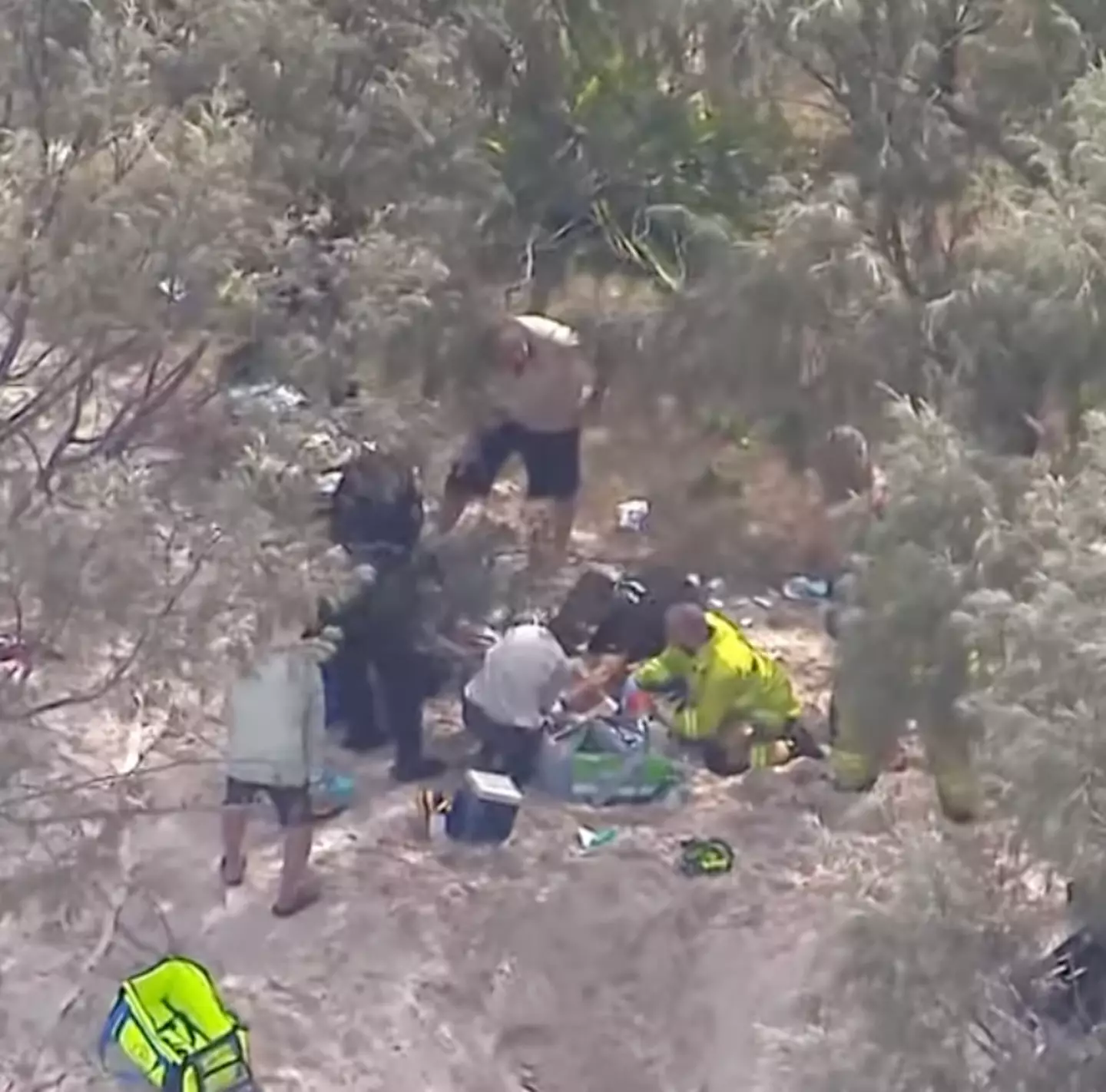 1.5 meters of sand fell on Josh Taylor.