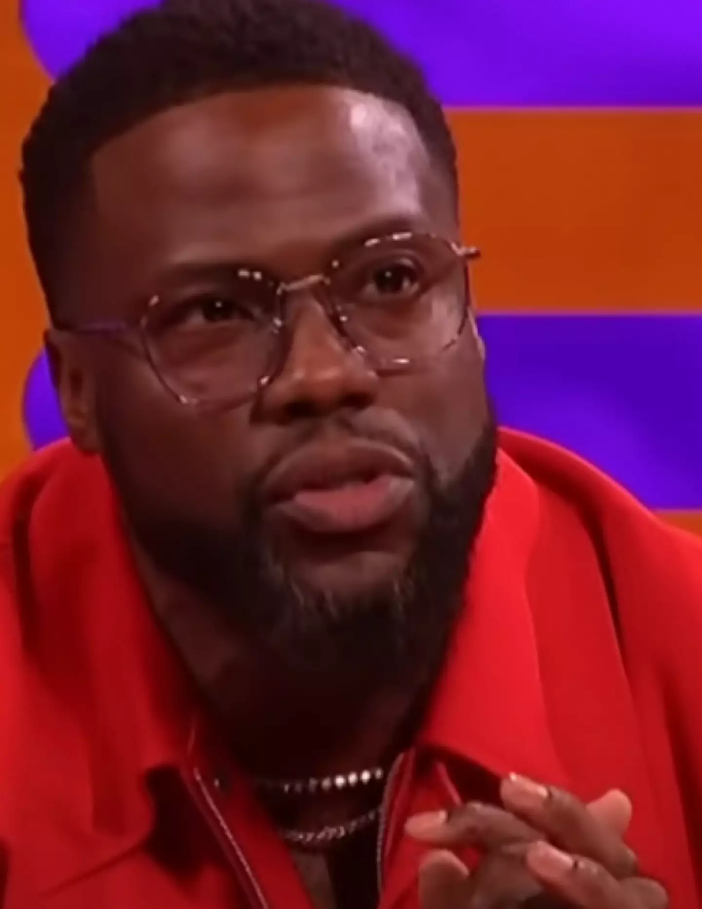Kevin Hart recalled how he 'almost died' on a plane.