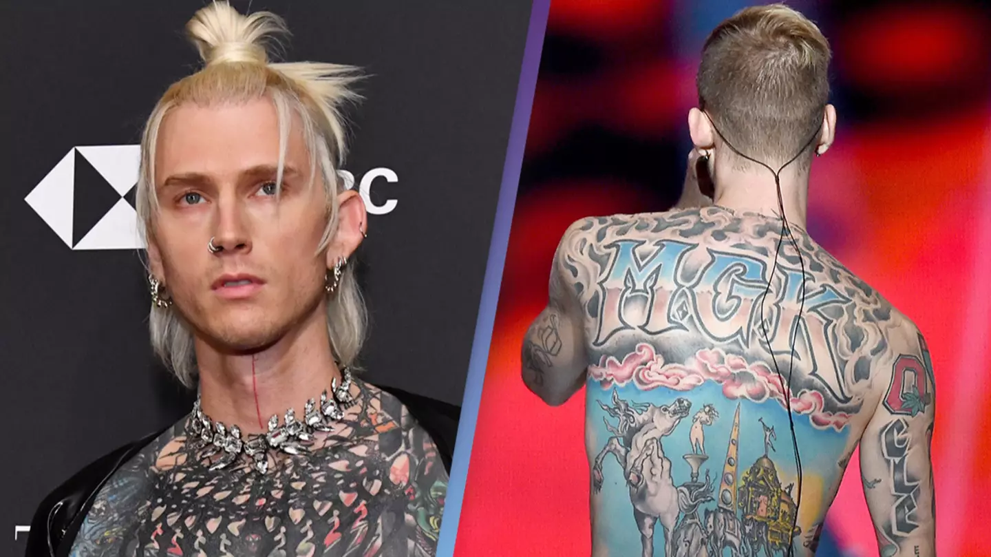 People can't get over how Machine Gun Kelly looks without trademark