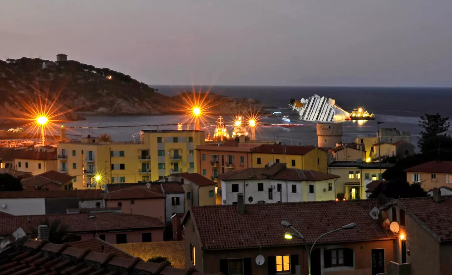 The fatal crash occurred off the coast of Giglio Island (FILIPPO MONTEFORTE/AFP via Getty Images)