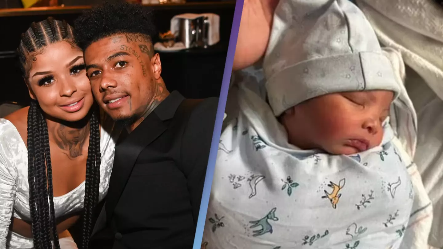 Blueface leaves fans horrified after tweeting picture of his baby son's genitalia