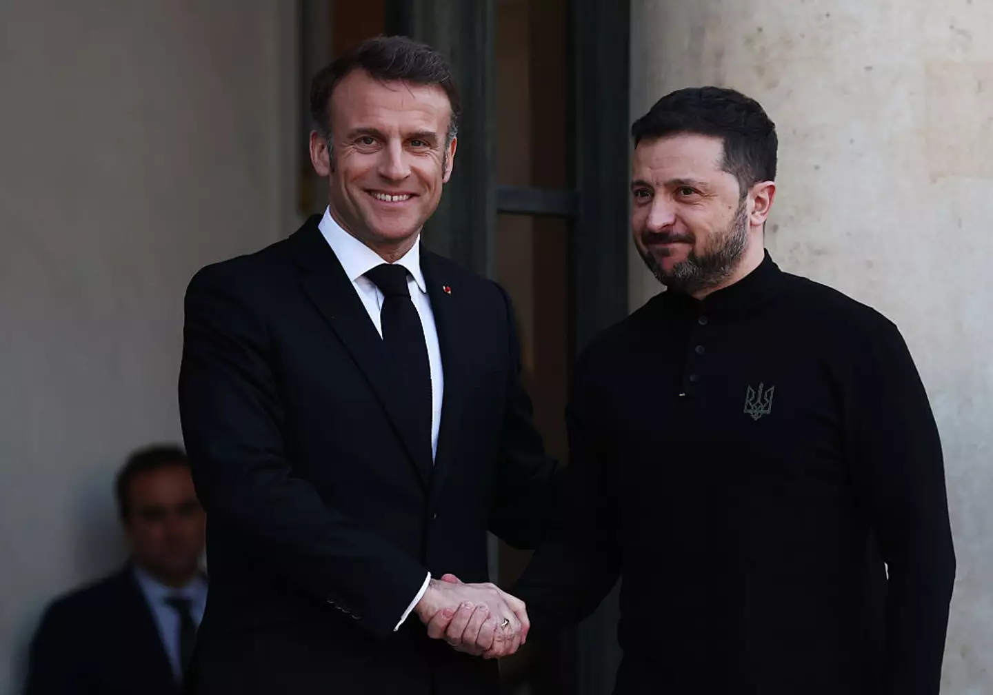 Zelenskyy made the comments after meeting Macron (Tom Nicholson/Getty Images)