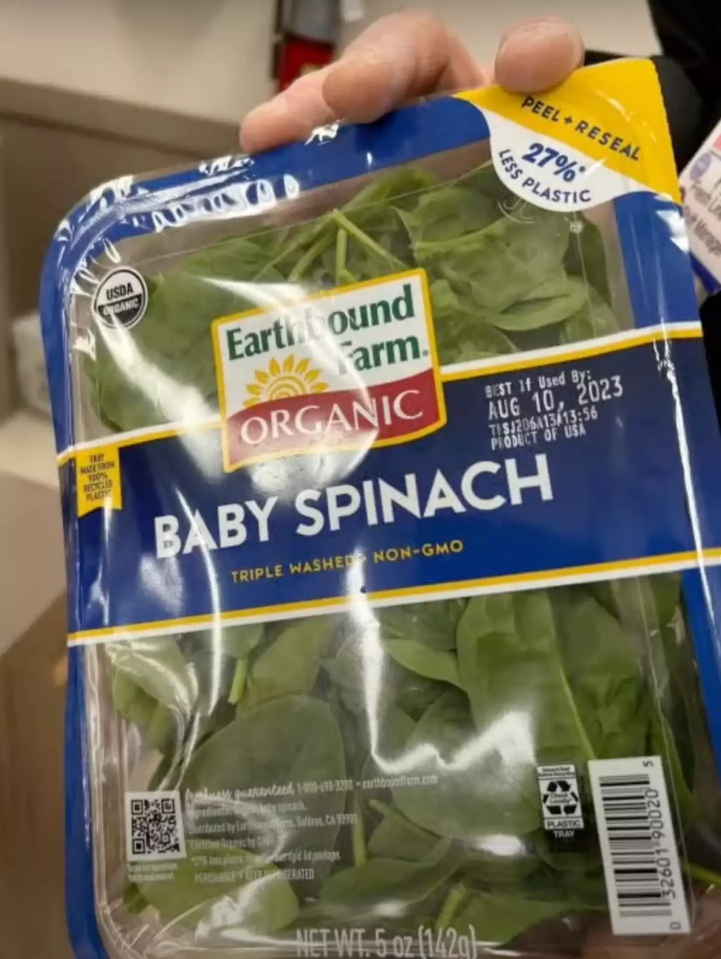The Michigan family made a bizarre discovery in their box of 'triple washed' spinach.