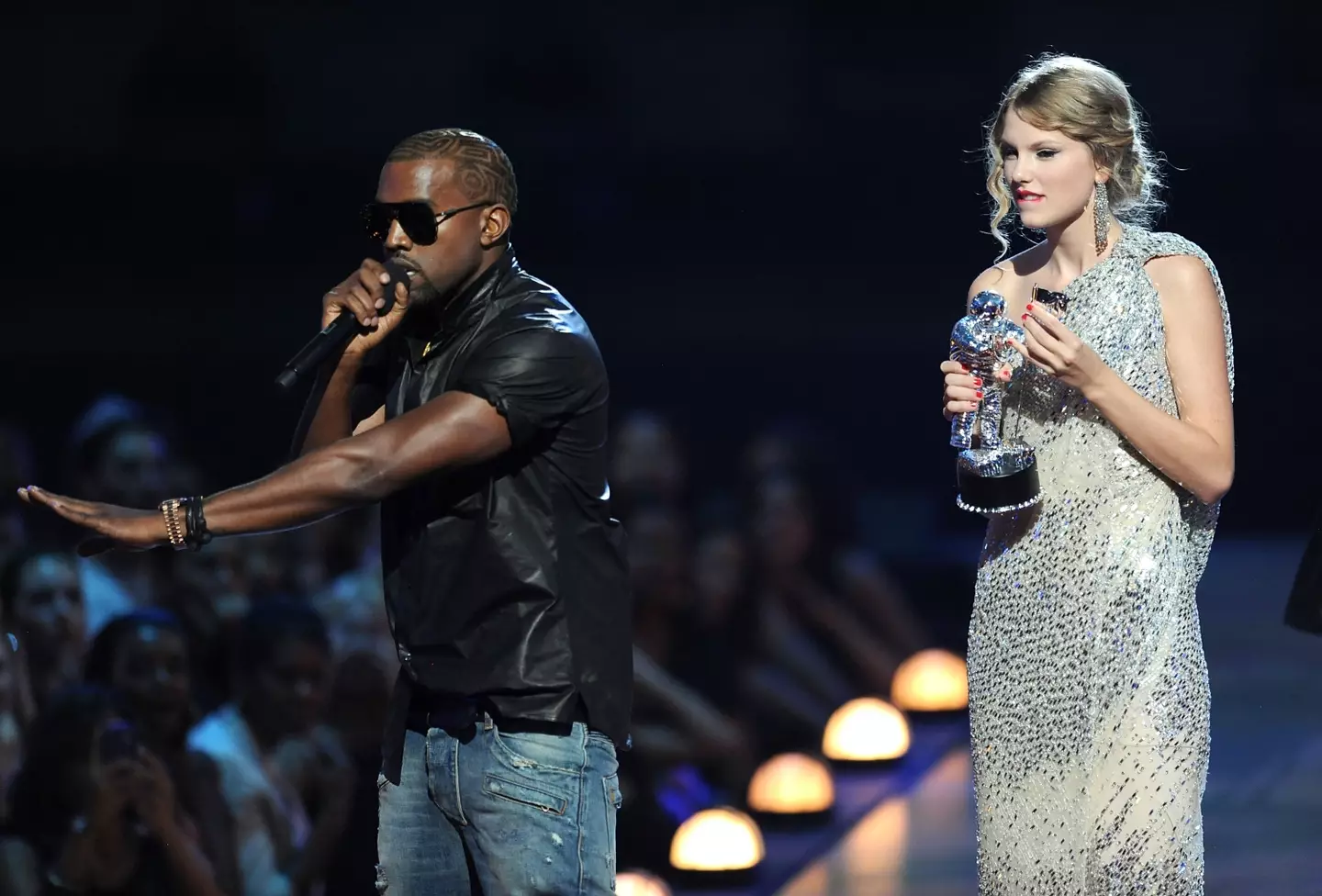Kanye famously interrupted Taylor at the 2009 VMAs.