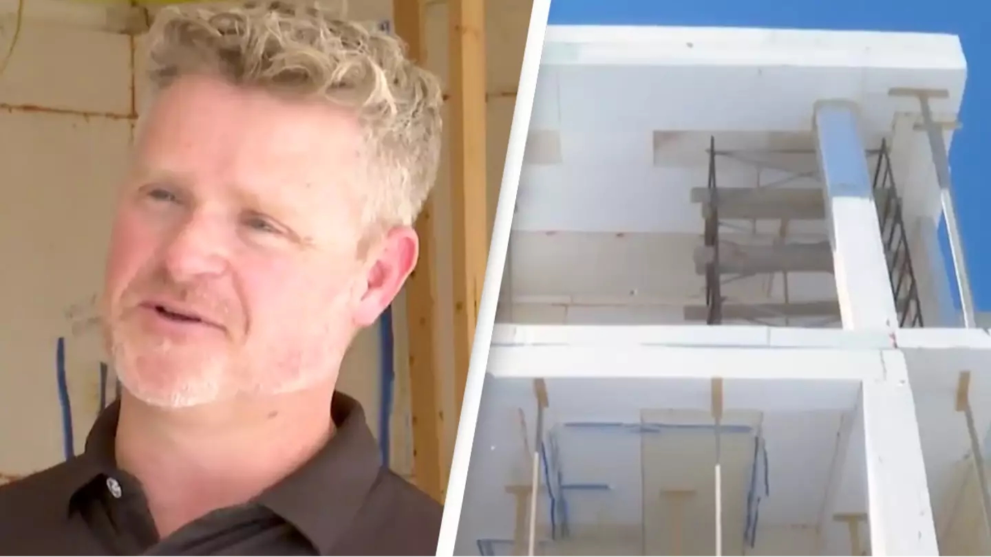 Man building three-story home made of ’98% air’ reveals what it’s like