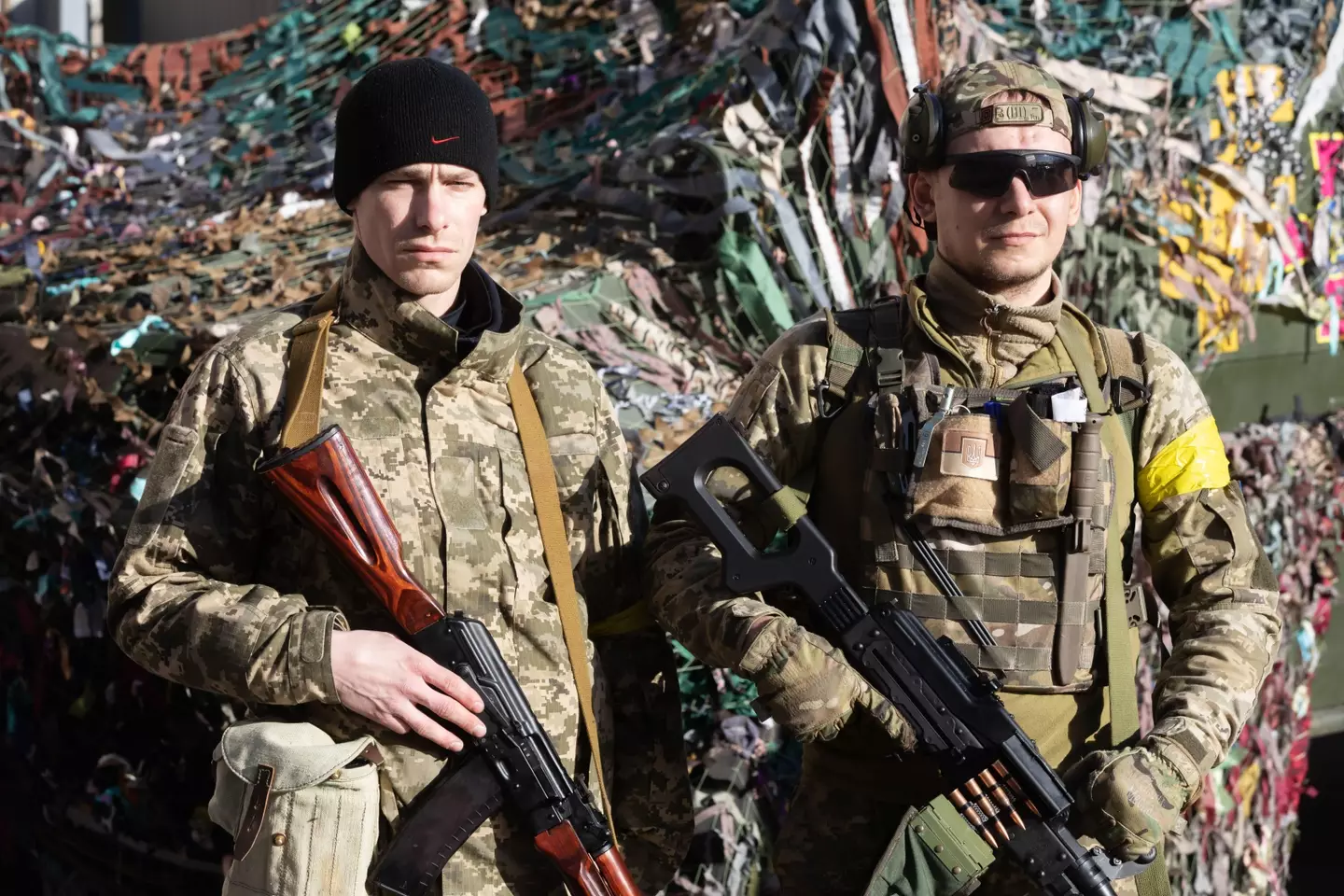 Ukrainian reservists in Kyiv (Alamy)