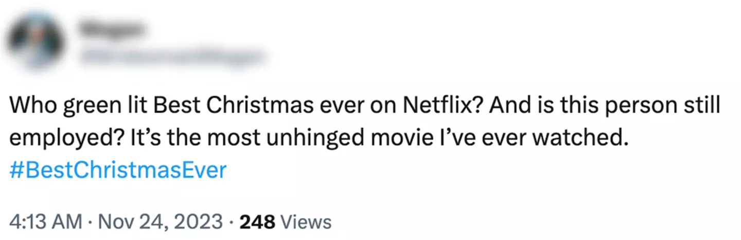 Best. Christmas. Ever! has not gone down well with some viewers.