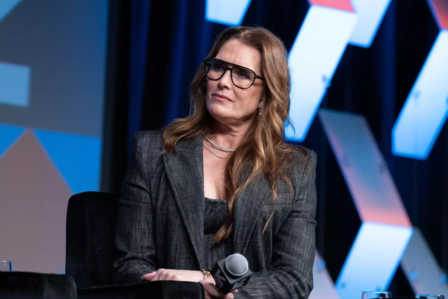 Brooke Shields spoke about 'breaking barriers' on International Women's Day.