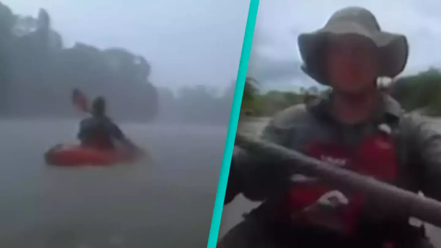 Kayakers caught moment their friend was ambushed and killed by 'man-eater' crocodile on camera