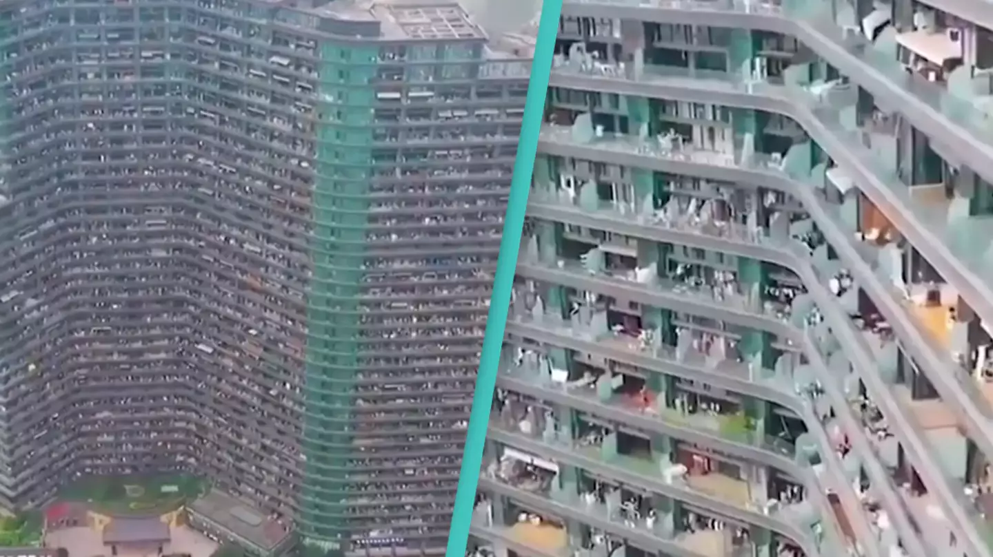 Inside ‘dystopian' apartment block where its 20,000 residents never need to go outside
