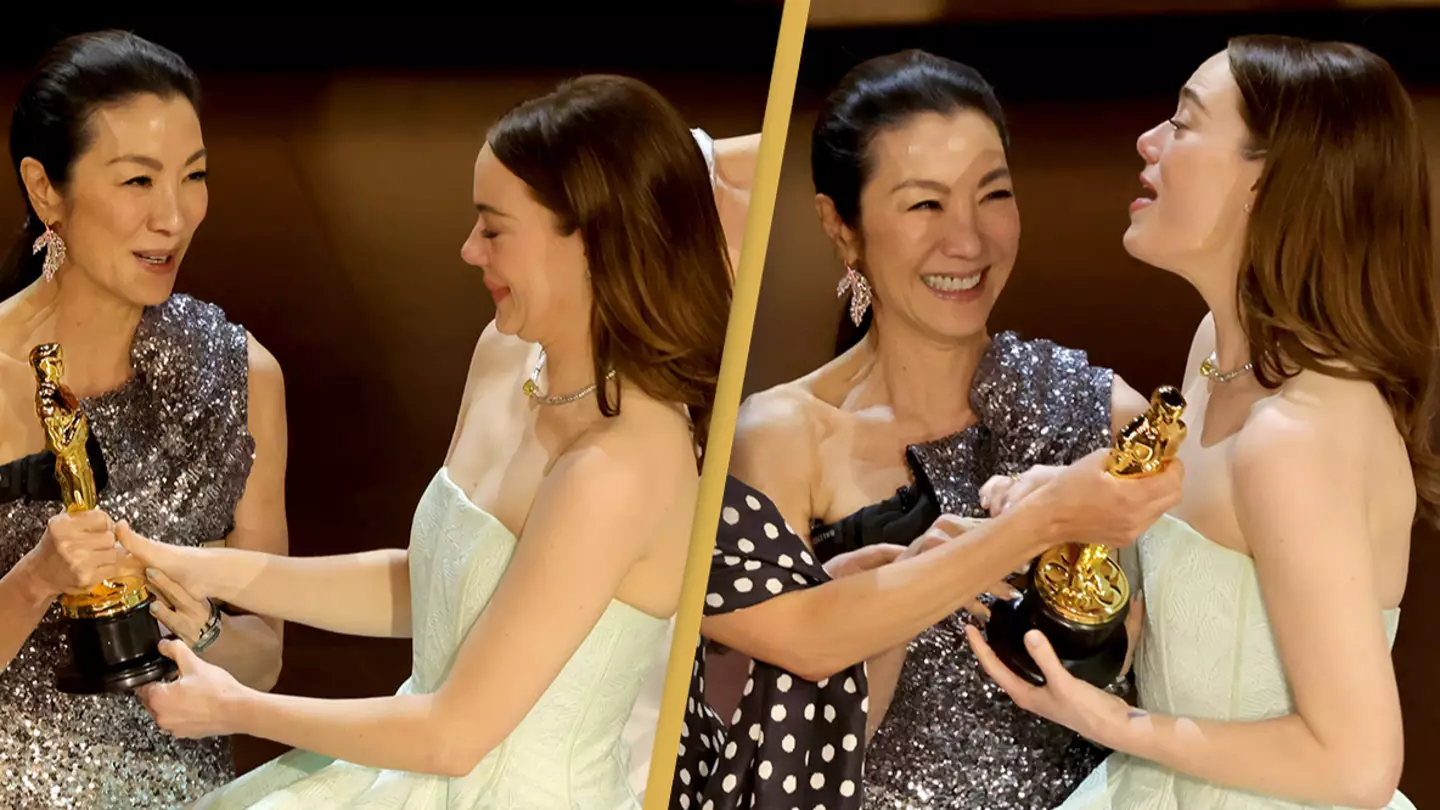 Michelle Yeoh addresses awkward interaction with Emma Stone after viewers claimed she refused to hand over the Oscar