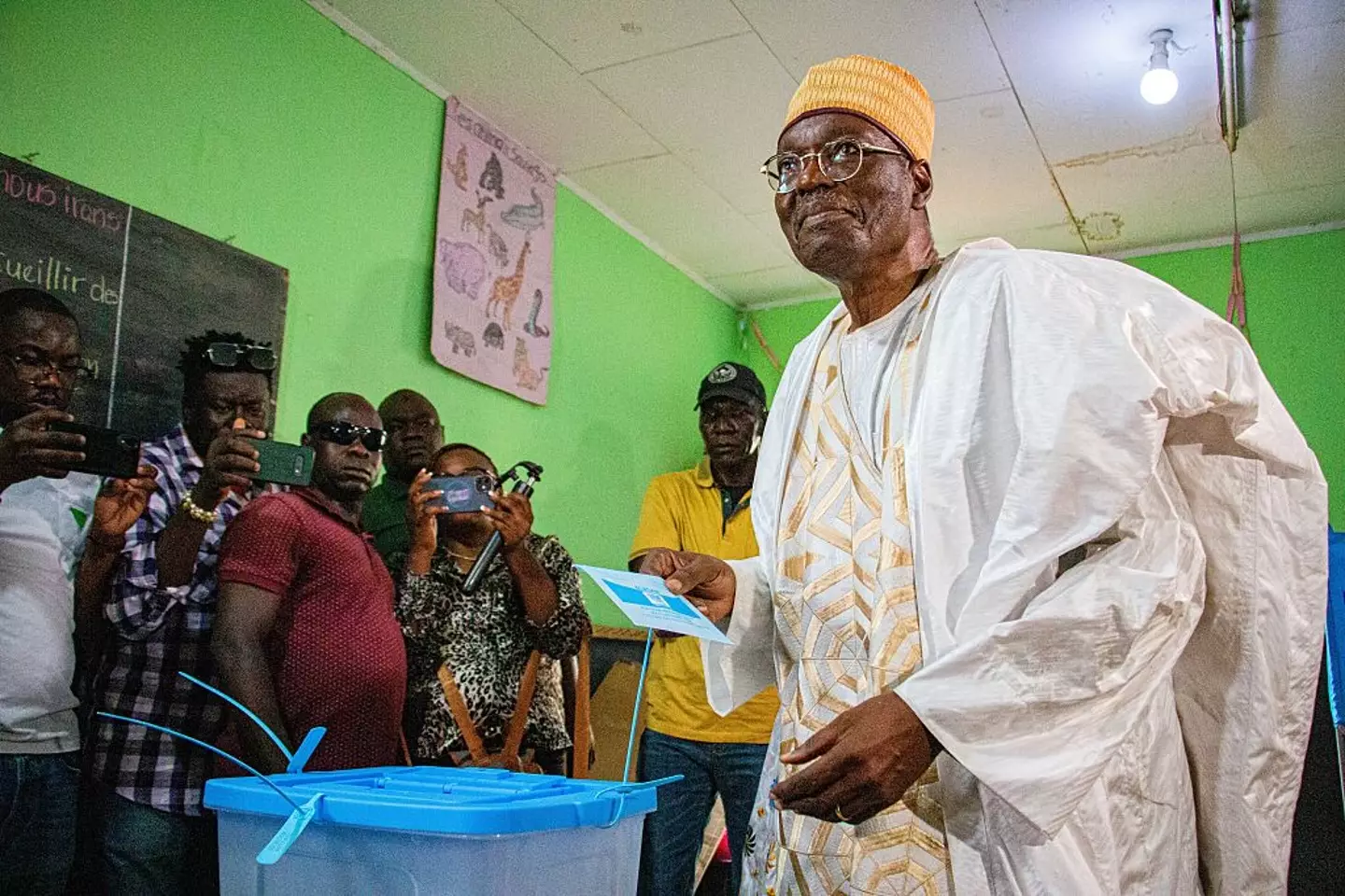 The opposition is hopeful for Bakary to win the vote (AFP via Getty Images)
