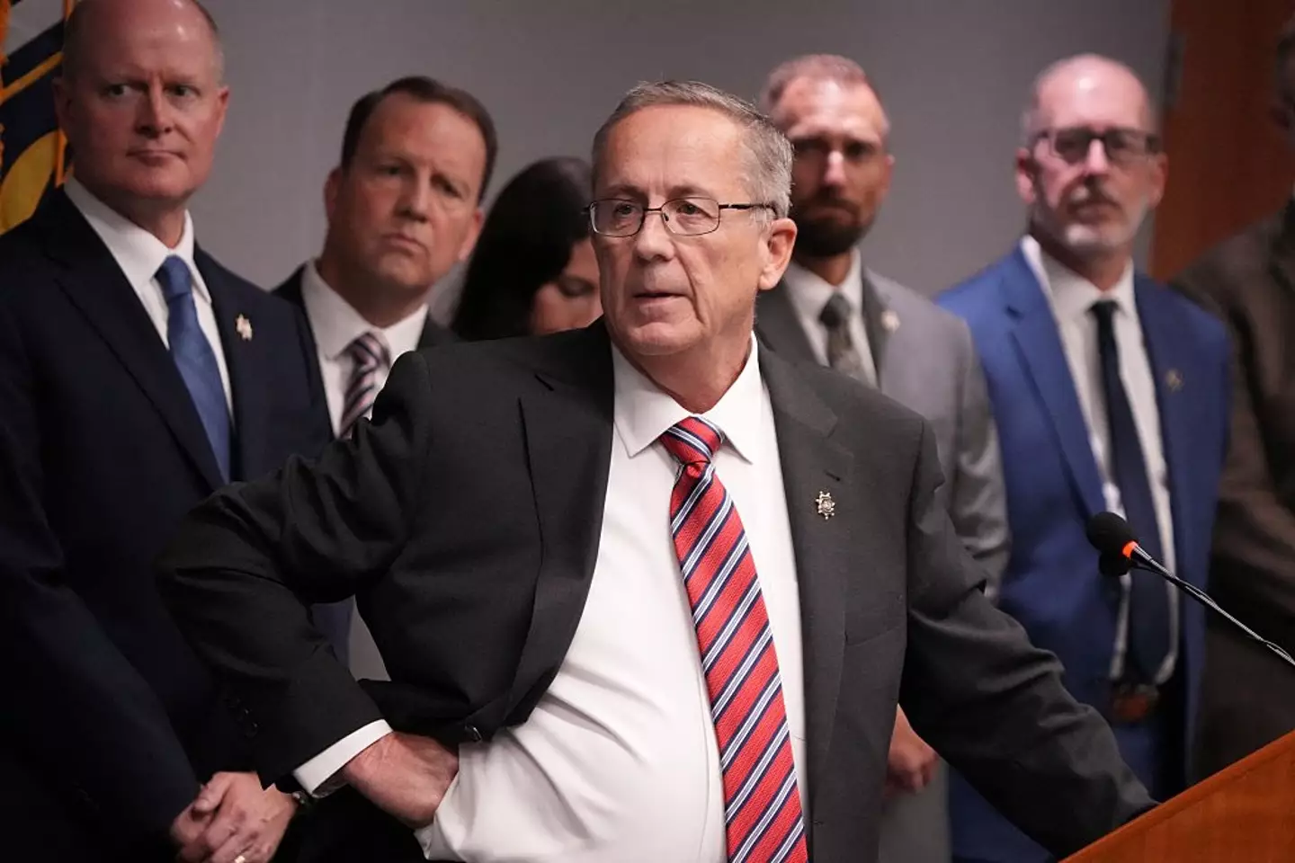 Utah County Attorney General Jeff Gray has released the alleged text messages (GEORGE FREY/AFP via Getty Images)