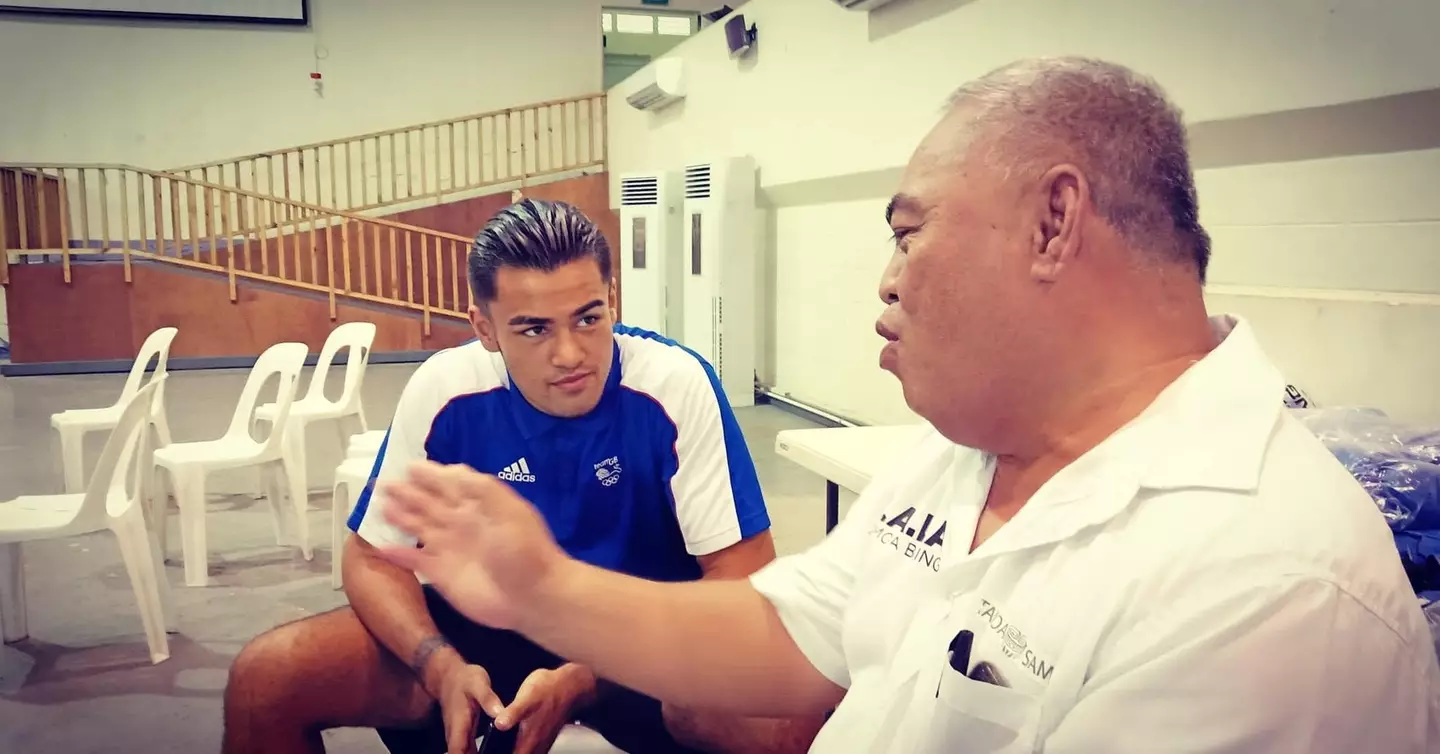 Faoagali is Samoa's sole boxer. (Facebook/ Ato Plodzicki-Faoagali)