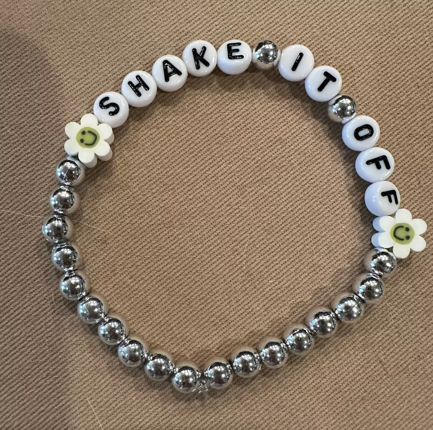 The bracelets come in packs of five.