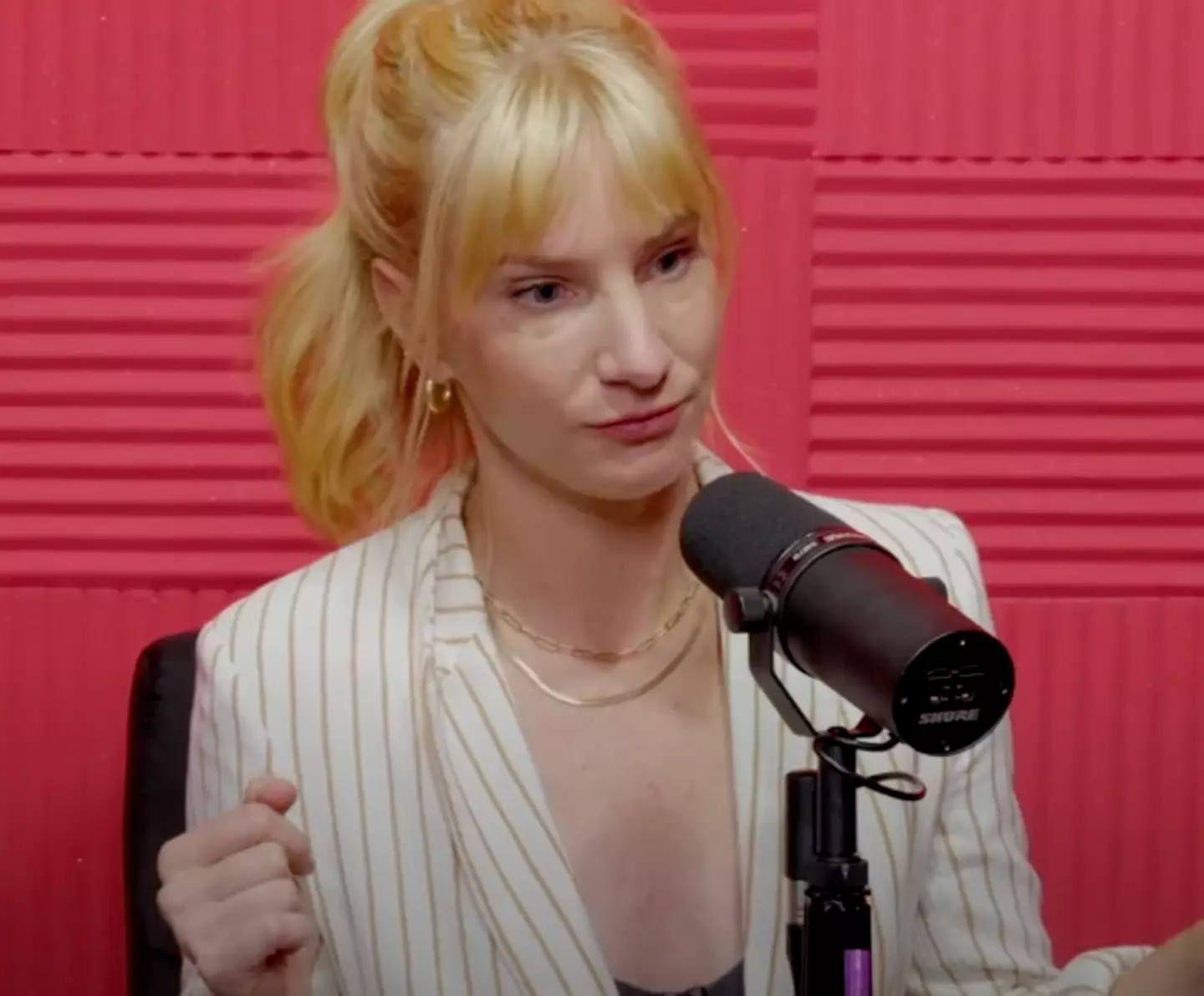 Heather Morris told the story on the Just Sayin podcast.