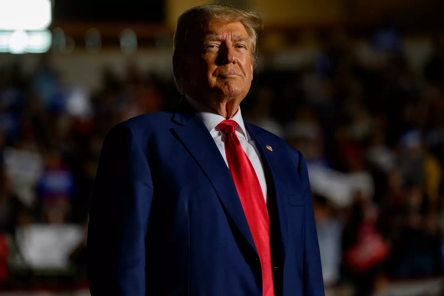 Trump was taken to a safe area by Secret Service agents on the day of the alleged assassination attempt (Jeff Swensen/Getty Images)