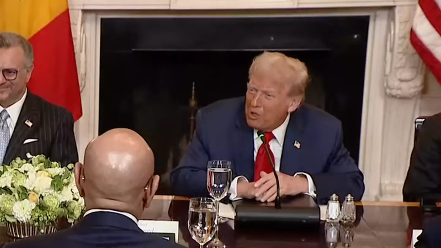 People ‘embarrassed’ after Trump makes ‘idiotic’ comment about Liberian president's English in painfully awkward moment