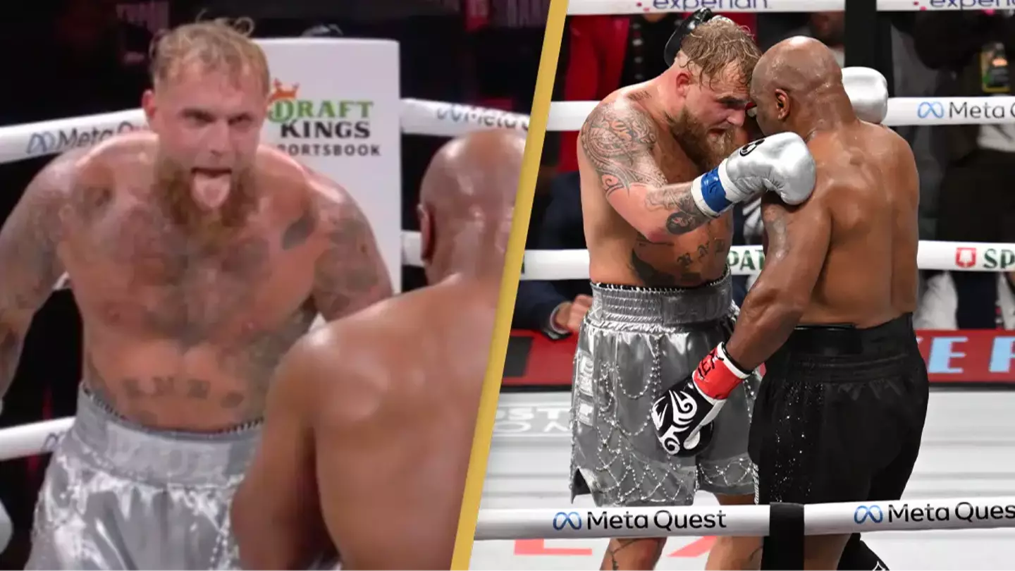 People think they’ve spotted the moment Jake Paul signalled Mike Tyson to ‘take it easy’ amid ‘staged’ allegations