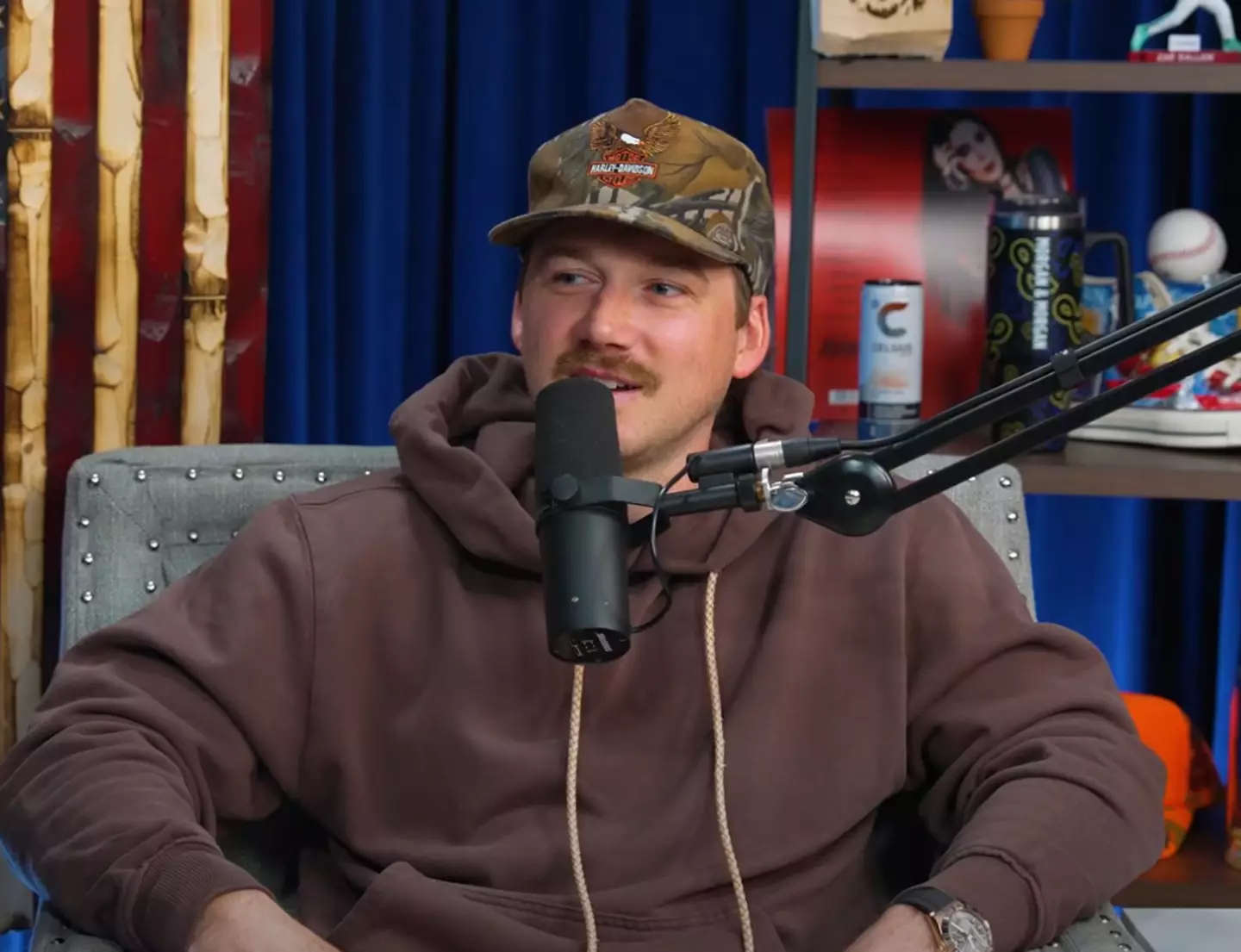 Morgan Wallen recently appeared on Theo Von's podcast (@TheoVon/YouTube)