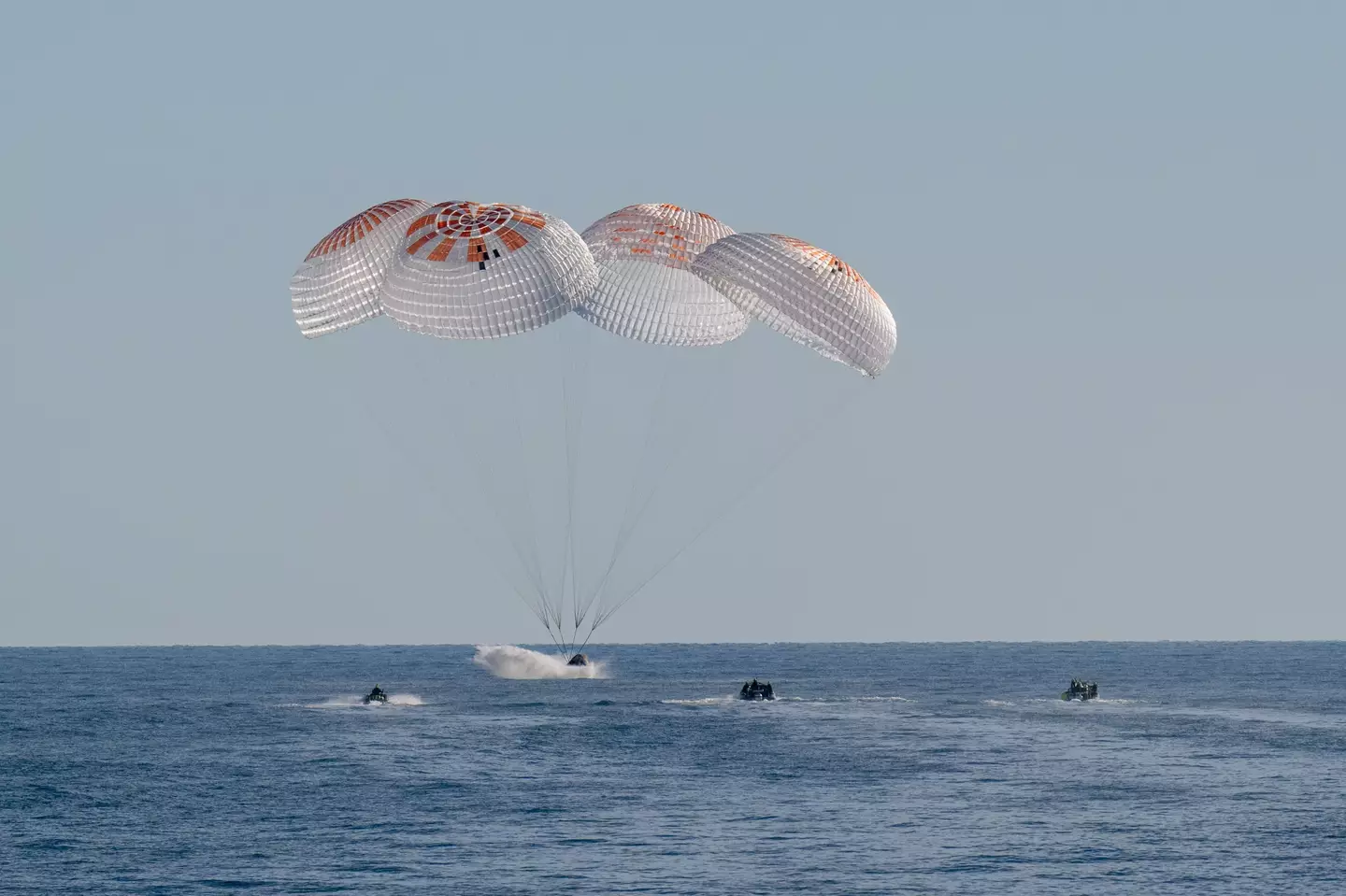 Williams and Wilmore successfully landed back on Earth on March 18 (Keegan Barber/NASA via Getty Images)