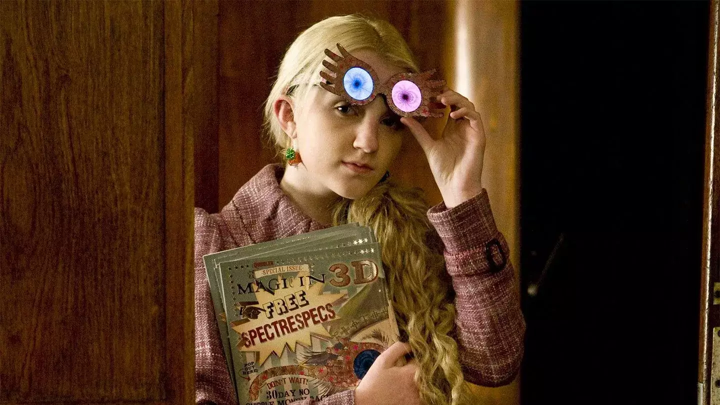 Evanna Lynch in Harry Potter (Warner Bros)