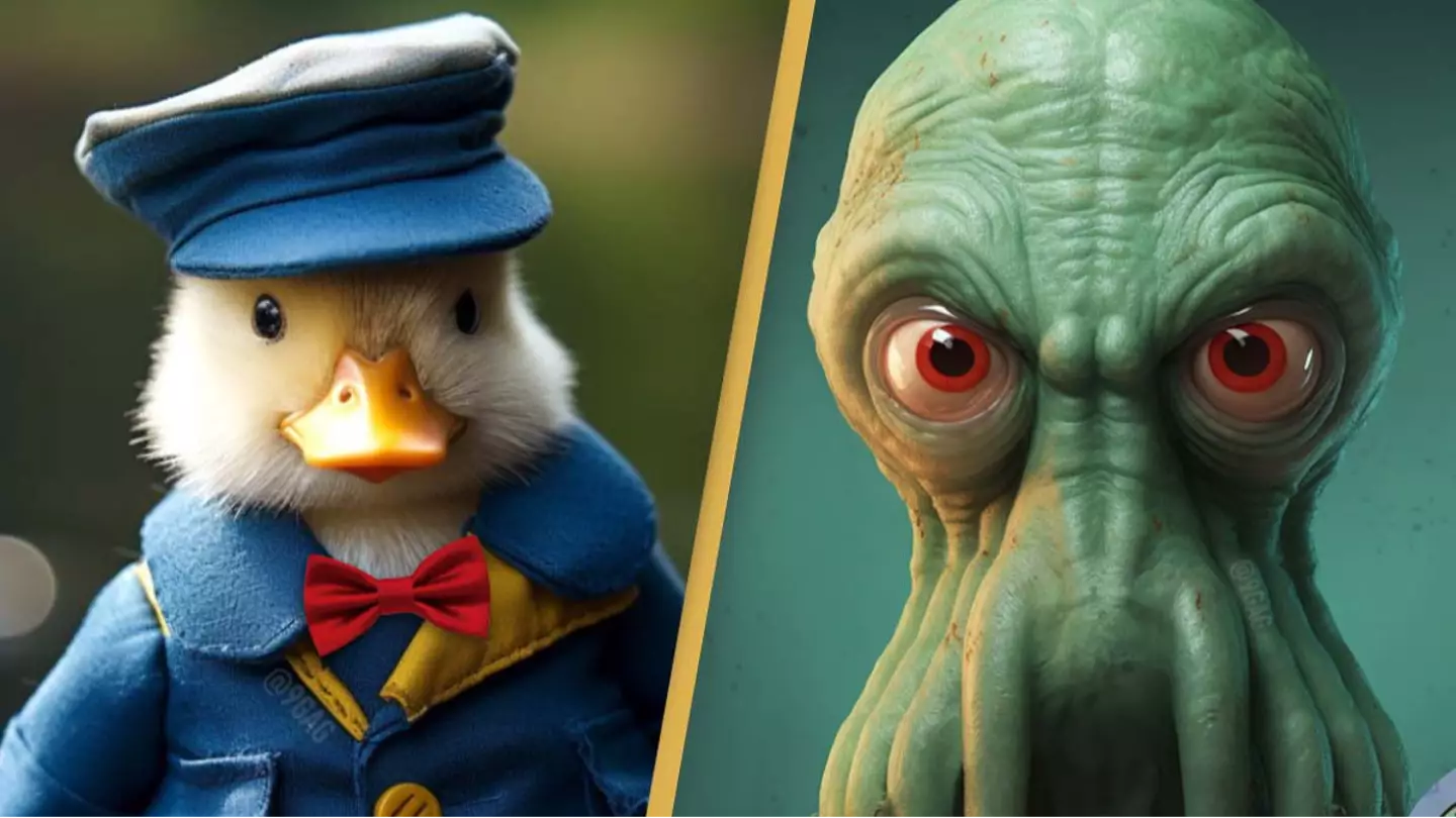 AI shows what cartoon characters would look like if they were real life animals