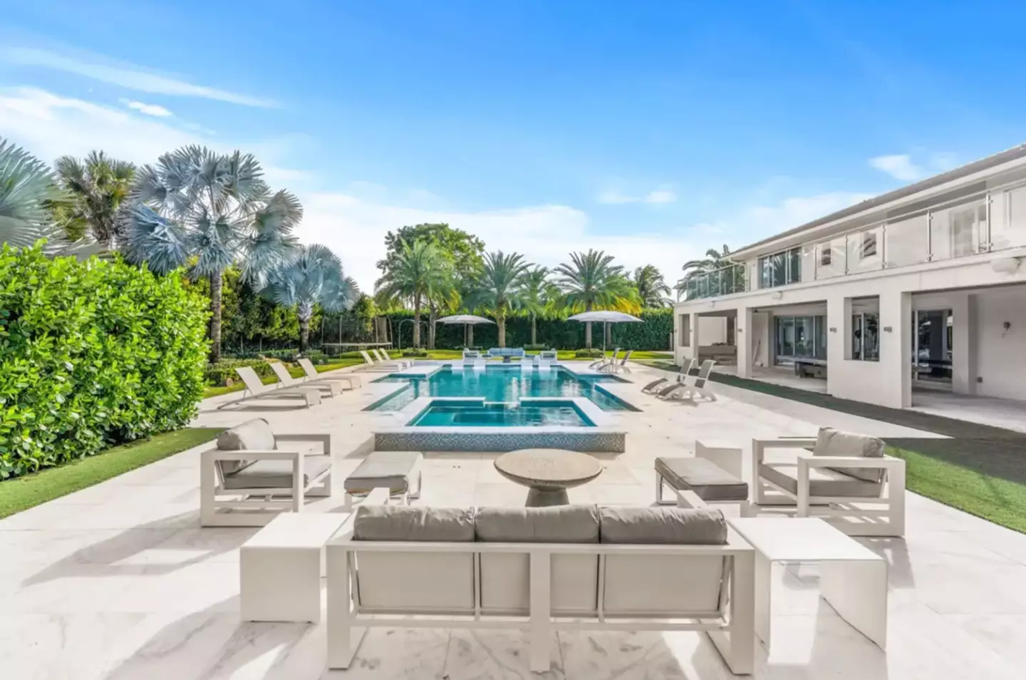 The property also features a guest house.