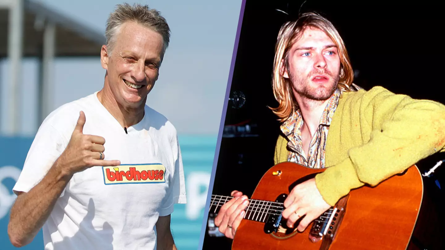 Tony Hawk issues bittersweet message to Kurt Cobain as fans shocked to realize they're now related