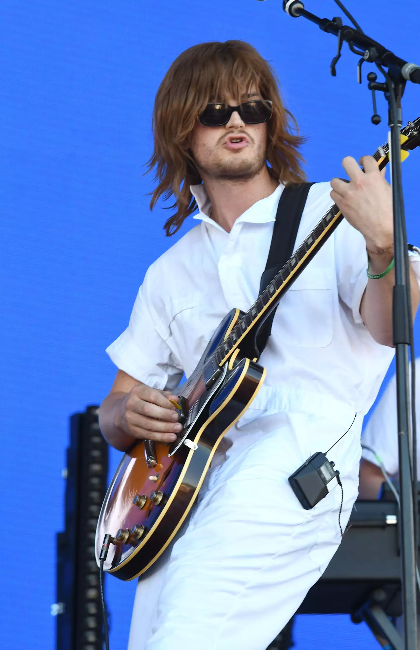 Keery, stage name DJO, performing on stage during the Boston Calling music festival in Allston.