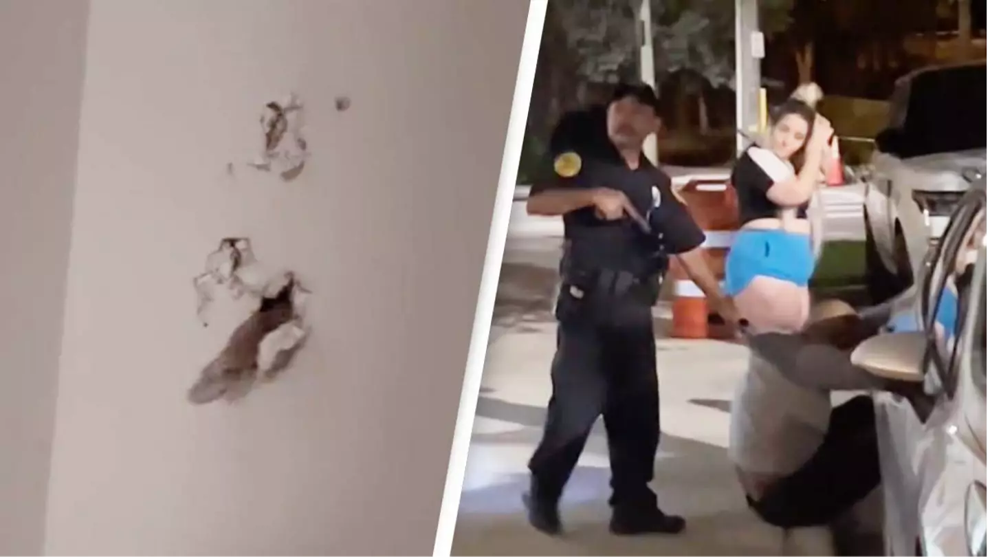 Man shocked after human finger suddenly appears out of his wall asking for help