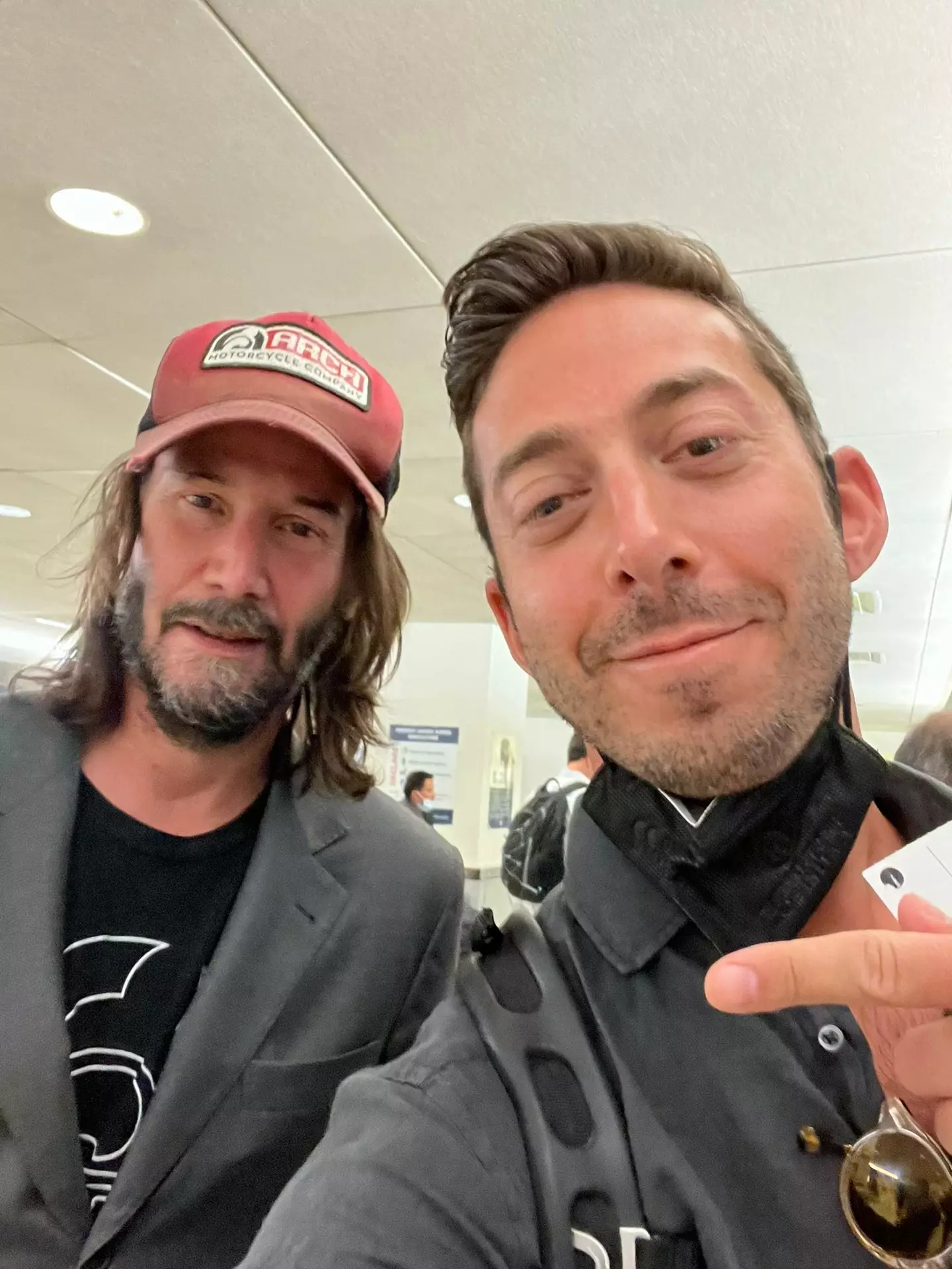 Andrew Kimmel with Keanu Reeves.