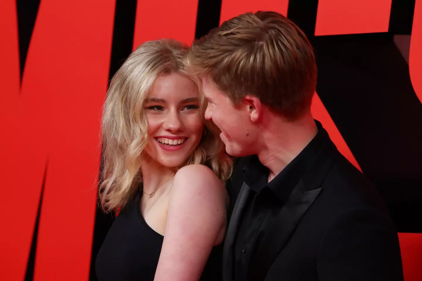 It was the couple's first red carpet together.