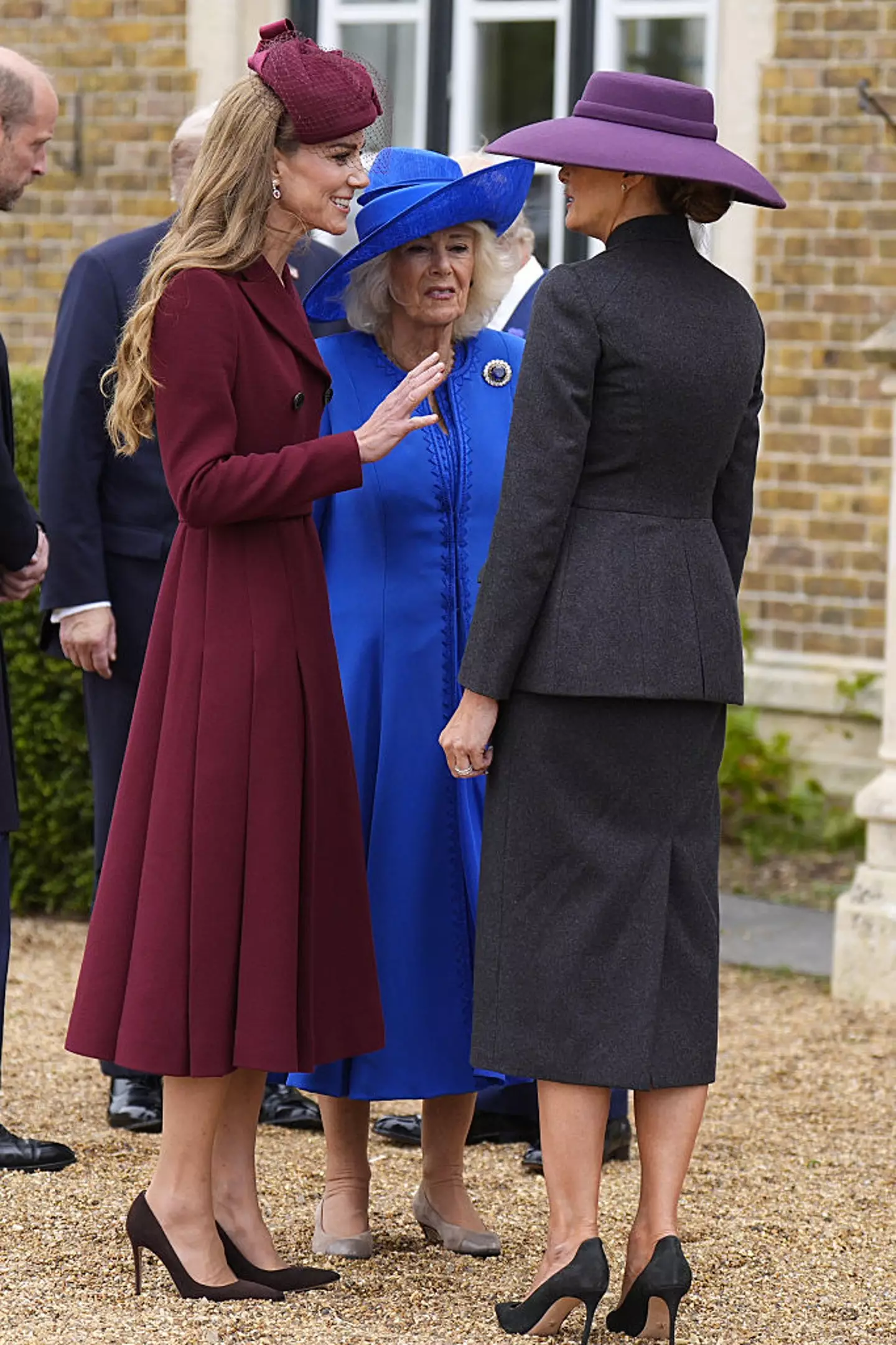 Kate, Camilla and Melania could be seen chatting (Aaron Chown - WPA Pool/Getty Images)