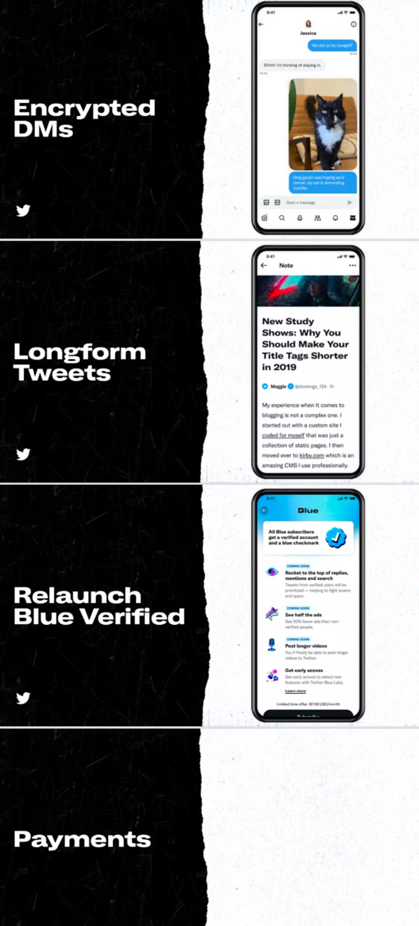 These are some of the new features he proposed.